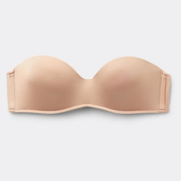 Intimissimi Nude Gioia Strapless Bandeau Push Up Ultralight Microfiber Bra, 36B - Picture 11 of 14